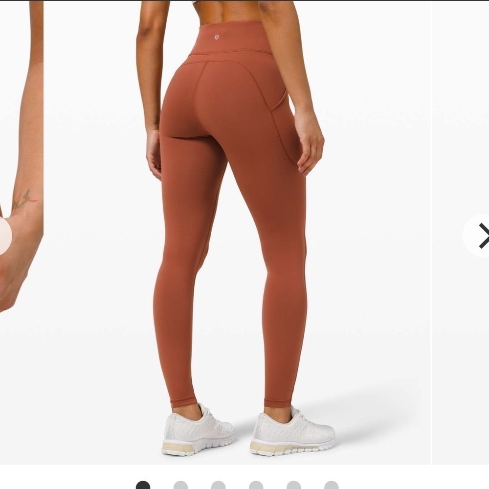 Lululemon Invigorate High-Rise Tight 28" Dark Terracotta size 2
